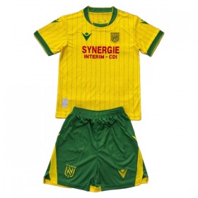 FC Nantes Børn Hjemmebanesæt 2025-26 Kortærmet(+ Korte bukser)