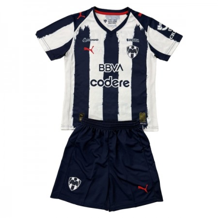 Rayados Monterrey Børn Hjemmebanesæt 2025-26 Kortærmet(+ Korte bukser)