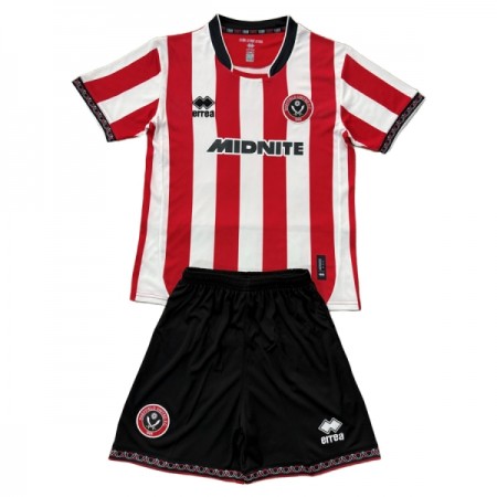 Sheffield United Børn Hjemmebanesæt 2025-26 Kortærmet(+ Korte bukser)