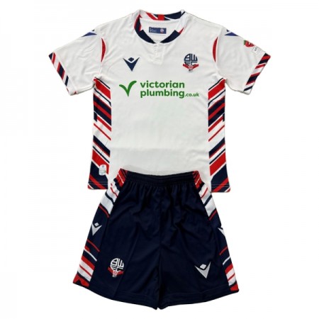 Bolton Wanderers Børn Hjemmebanesæt 2025-26 Kortærmet(+ Korte bukser)