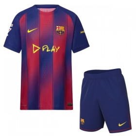 FC Barcelona x Ed Sheeran Special Børn Trøje 2025-26 Kortærmet(+ Korte bukser)