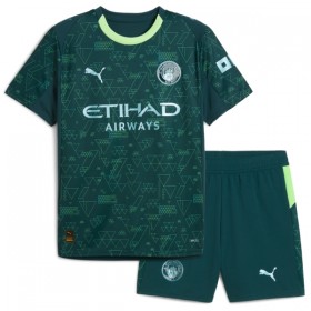 Manchester City Rodrigo 16 EA Sport Børn 4.sæt 2025-26 Kortærmet(+ Korte bukser)