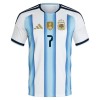 Argentina De Paul 7 Hjemmebanesæt VM Fodbold 2026 Kortærmet