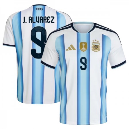 Argentina J. Alvarez 9 Hjemmebanesæt VM Fodbold 2026 Kortærmet