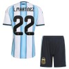 Argentina Lautaro Martinez 22 Børn Hjemmebanesæt VM Fodbold 2026 Kortærmet(+ Korte bukser)