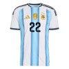 Argentina Lautaro Martinez 22 Børn Hjemmebanesæt VM Fodbold 2026 Kortærmet(+ Korte bukser)