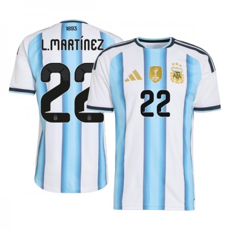 Argentina Lautaro Martinez 22 Hjemmebanesæt VM Fodbold 2026 Kortærmet