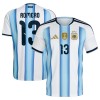 Argentina Romero 13 Hjemmebanesæt VM Fodbold 2026 Kortærmet