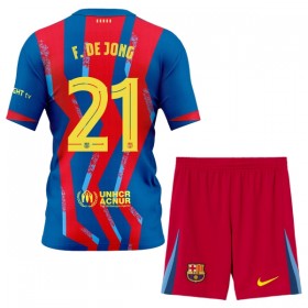 FC Barcelona Frenkie de Jong 21 Børn 4.sæt 2025-26 Kortærmet(+ Korte bukser)