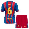 FC Barcelona Gavi 6 Børn 4.sæt 2025-26 Kortærmet(+ Korte bukser)