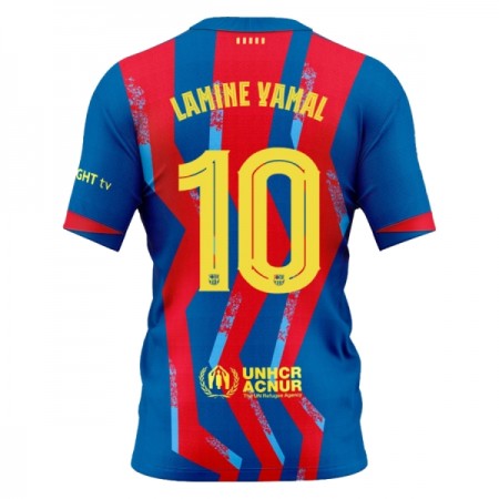 FC Barcelona Lamine Yamal 10 4.sæt 2025-26 Kortærmet