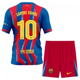 FC Barcelona Lamine Yamal 10 Børn 4.sæt 2025-26 Kortærmet(+ Korte bukser)