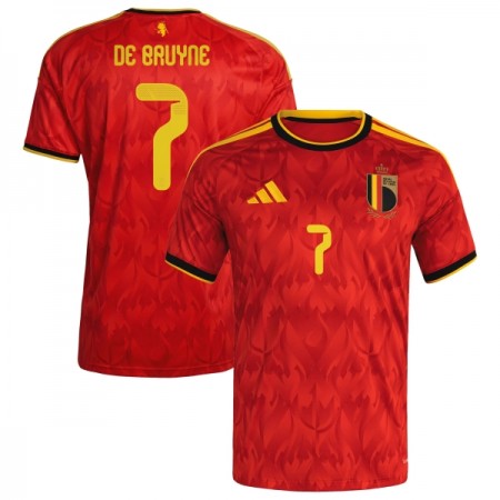 Belgien De Bruyne 7 Hjemmebanesæt VM Fodbold 2026 Kortærmet