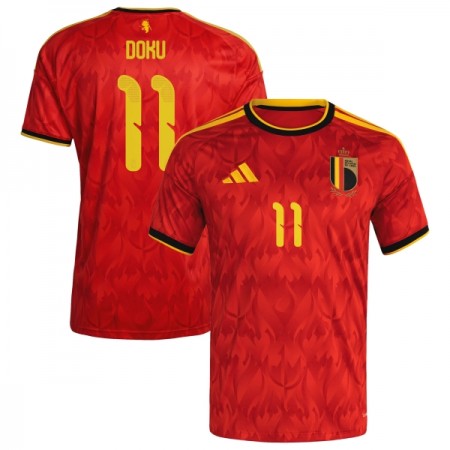 Belgien Doku 11 Hjemmebanesæt VM Fodbold 2026 Kortærmet