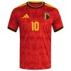 Belgien Lukaku 10 Børn Hjemmebanesæt VM Fodbold 2026 Kortærmet(+ Korte bukser)