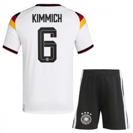 Tyskland Kimmich 6 Børn Hjemmebanesæt VM Fodbold 2026 Kortærmet(+ Korte bukser)