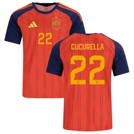 Spanien Cucurella 22 Hjemmebanesæt VM Fodbold 2026 Kortærmet