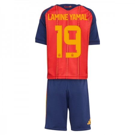 Spanien Lamine Yamal 19 Børn Hjemmebanesæt VM Fodbold 2026 Kortærmet(+ Korte bukser)