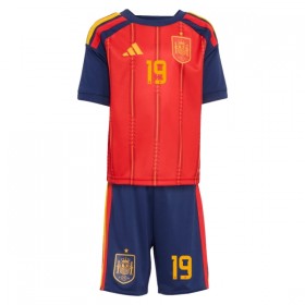 Spanien Lamine Yamal 19 Børn Hjemmebanesæt VM Fodbold 2026 Kortærmet(+ Korte bukser)