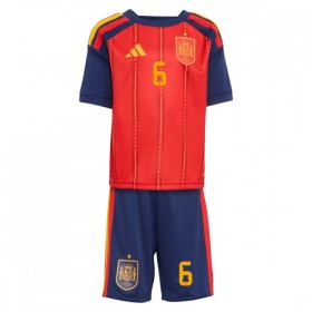 Spanien Merino 6 Børn Hjemmebanesæt VM Fodbold 2026 Kortærmet(+ Korte bukser)