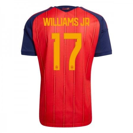 Spanien Williams JR 17 Hjemmebanesæt VM Fodbold 2026 Kortærmet