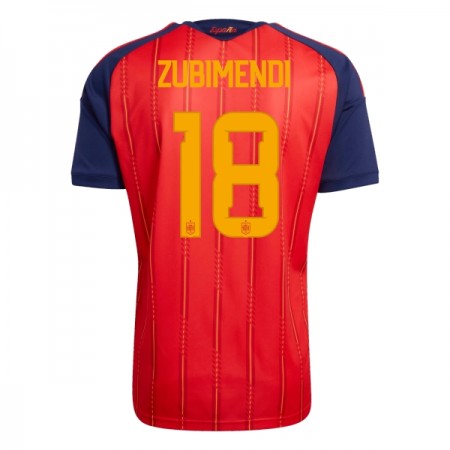 Spanien ZUBIMENDI 18 Hjemmebanesæt VM Fodbold 2026 Kortærmet