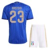 Italien Bastoni 23 Børn Hjemmebanesæt VM Fodbold 2026 Kortærmet(+ Korte bukser)