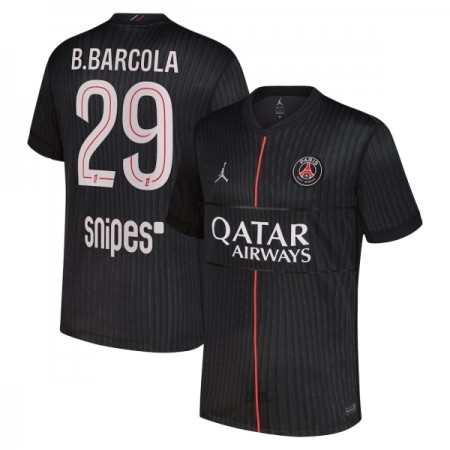 Paris Saint-Germain B. Barcola 29 Jordan 4.sæt 2025-26 Kortærmet