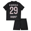 Paris Saint-Germain B. Barcola 29 Jordan Børn 4.sæt 2025-26 Kortærmet(+ Korte bukser)