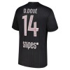 Paris Saint-Germain D. Doue 14 Jordan 4.sæt 2025-26 Kortærmet