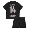 Paris Saint-Germain D. Doue 14 Jordan Børn 4.sæt 2025-26 Kortærmet(+ Korte bukser)