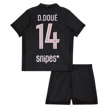 Paris Saint-Germain D. Doue 14 Jordan Børn 4.sæt 2025-26 Kortærmet(+ Korte bukser)