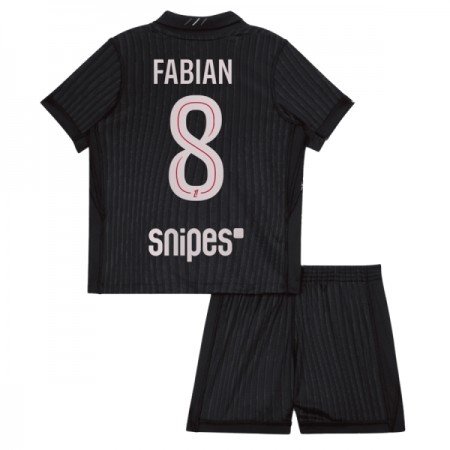 Paris Saint-Germain Fabian 8 Jordan Børn 4.sæt 2025-26 Kortærmet(+ Korte bukser)