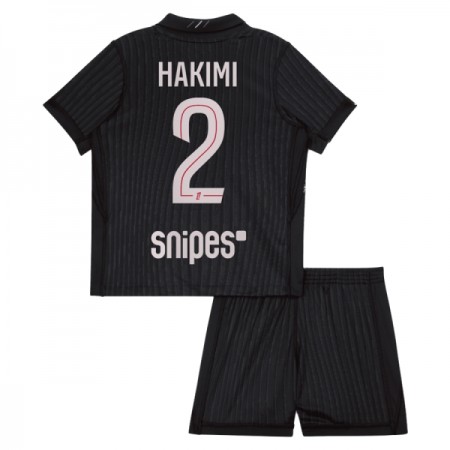 Paris Saint-Germain Hakimi 2 Jordan Børn 4.sæt 2025-26 Kortærmet(+ Korte bukser)