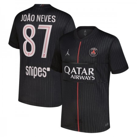 Paris Saint-Germain Joao Neves 87 Jordan 4.sæt 2025-26 Kortærmet