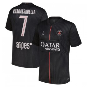 Paris Saint-Germain Kvaratskhelia 7 Jordan 4.sæt 2025-26 Kortærmet