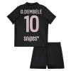 Paris Saint-Germain O. Dembele 10 Jordan Børn 4.sæt 2025-26 Kortærmet(+ Korte bukser)