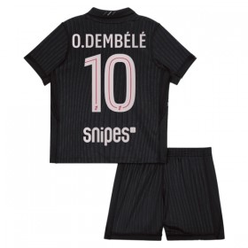 Paris Saint-Germain O. Dembele 10 Jordan Børn 4.sæt 2025-26 Kortærmet(+ Korte bukser)