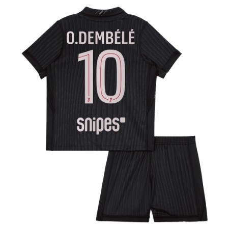 Paris Saint-Germain O. Dembele 10 Jordan Børn 4.sæt 2025-26 Kortærmet(+ Korte bukser)