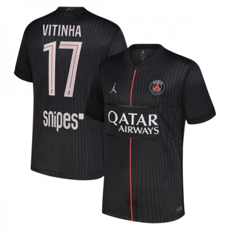 Paris Saint-Germain Vitinha 17 Jordan 4.sæt 2025-26 Kortærmet