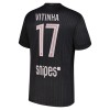 Paris Saint-Germain Vitinha 17 Jordan 4.sæt 2025-26 Kortærmet