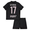 Paris Saint-Germain Vitinha 17 Jordan Børn 4.sæt 2025-26 Kortærmet(+ Korte bukser)