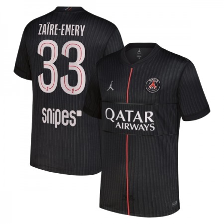 Paris Saint-Germain Zaire-Emery 33 Jordan 4.sæt 2025-26 Kortærmet