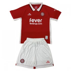 Bristol City Børn Hjemmebanesæt 2025-26 Kortærmet(+ Korte bukser)