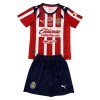Chivas de Guadalajara Børn Hjemmebanesæt 2025-26 Kortærmet(+ Korte bukser)