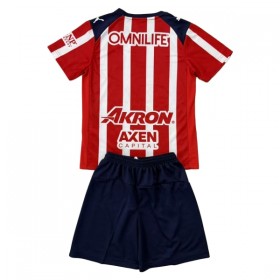Chivas de Guadalajara Børn Hjemmebanesæt 2025-26 Kortærmet(+ Korte bukser)