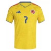 Colombia Luis Diaz 7 Hjemmebanesæt VM Fodbold 2026 Kortærmet