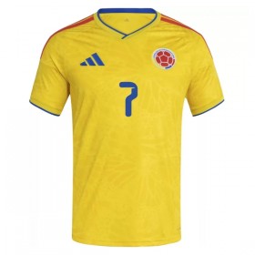 Colombia Luis Diaz 7 Hjemmebanesæt VM Fodbold 2026 Kortærmet