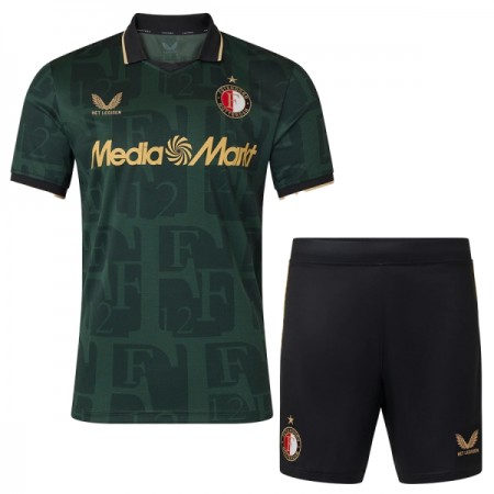 Feyenoord Rotterdam Børn 4.sæt 2025-26 Kortærmet(+ Korte bukser)