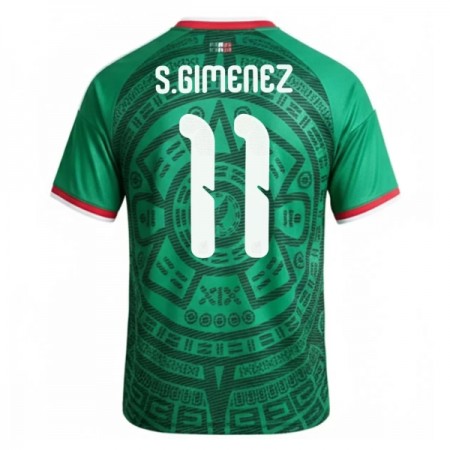 Mexico S.Gimenez 11 Hjemmebanesæt VM Fodbold 2026 Kortærmet